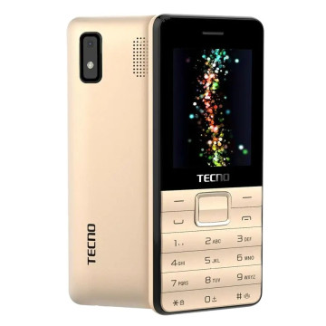 Кнопковий телефон TECNO T372 Triple SIM Champagne Gold (4895180746840)