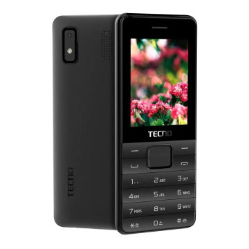 Кнопковий телефон TECNO T372 Triple SIM Black (4895180746833)