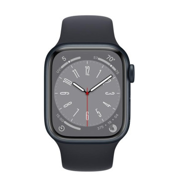 Смарт-годинник Apple Watch Series 8 GPS 45mm Midnight Aluminum Case w. Midnight Sport Band Size M/L (MNP13, MNUL3)