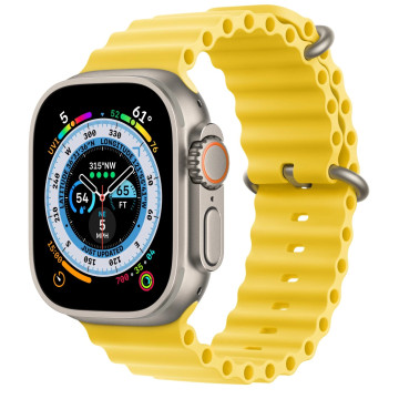 Смарт-годинник Apple Watch Ultra GPS + Cellular 49mm Titanium Case with Yellow Ocean Band MNH93