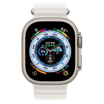 Смарт-годинник Apple Watch Ultra GPS + Cellular 49mm Titanium Case with White Ocean Band MNH83