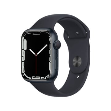 Смарт-годинник Apple Watch Series 7 GPS 45mm Midnight Aluminum Case With Midnight Sport Band (MKN53)