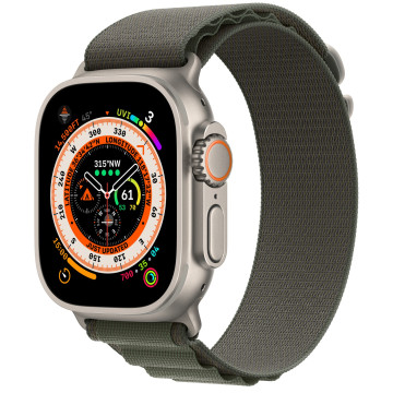 Смарт-годинник Apple Watch Ultra Titanium Case with Green Alpine Loop
