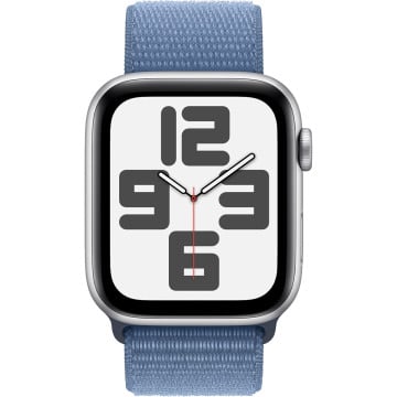 Смарт-годинник Apple Watch SE 2 2023 GPS 44mm Silver Aluminum Case with Winter Blue Sport Loop (MREF3)