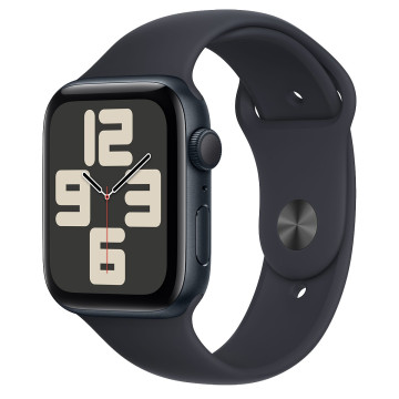 Смарт-годинник Apple Watch SE 2 2023 GPS 44mm Midnight Aluminum Case with Midnight Sport Band - M/L (MRE93)