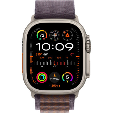 Смарт-годинник Apple Watch Ultra 2 GPS + Cellular 49mm Titanium Case with Indigo Alpine Loop - Large (MREW3)