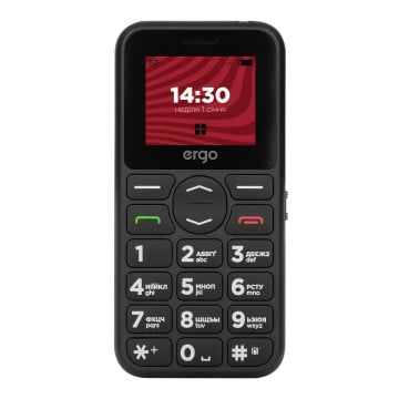 Кнопковий телефон Ergo R181 Black