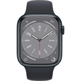 Смарт-годинник Apple Watch Series 8 GPS 41mm Midnight Aluminium with Midnight Sport Band M/L (MNU83)