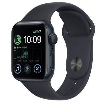 Смарт-годинник Apple Watch SE 2 GPS 44mm Midnight Aluminium with Midnight Sport Band S/M (MNTF3)