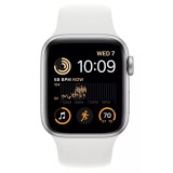 Смарт-годинник Apple Watch SE 2 GPS 40mm Silver Aluminium with White Sport Band M/L (MNTC3)