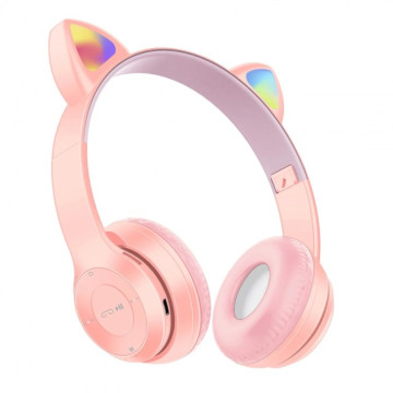 Бездротові навушники Profit Cat Ear Pink (P47M)