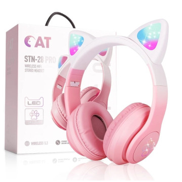 Бездротові навушники Profit Cat STN-28 PRO (рожеві)