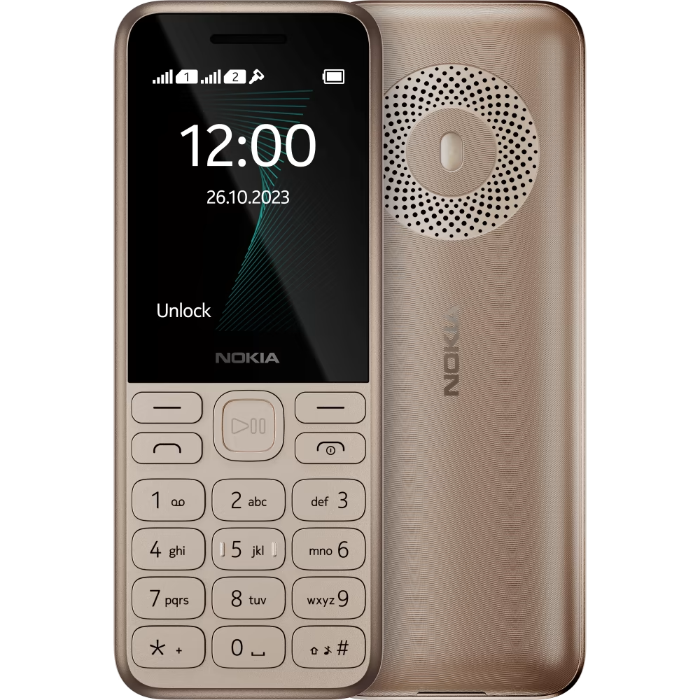 Кнопковий телефон Nokia 130 TA-1576 Dual Sim 2023 Light Gold купити у  Львові та Україні, ціни, відгуки в Вухо.Ком