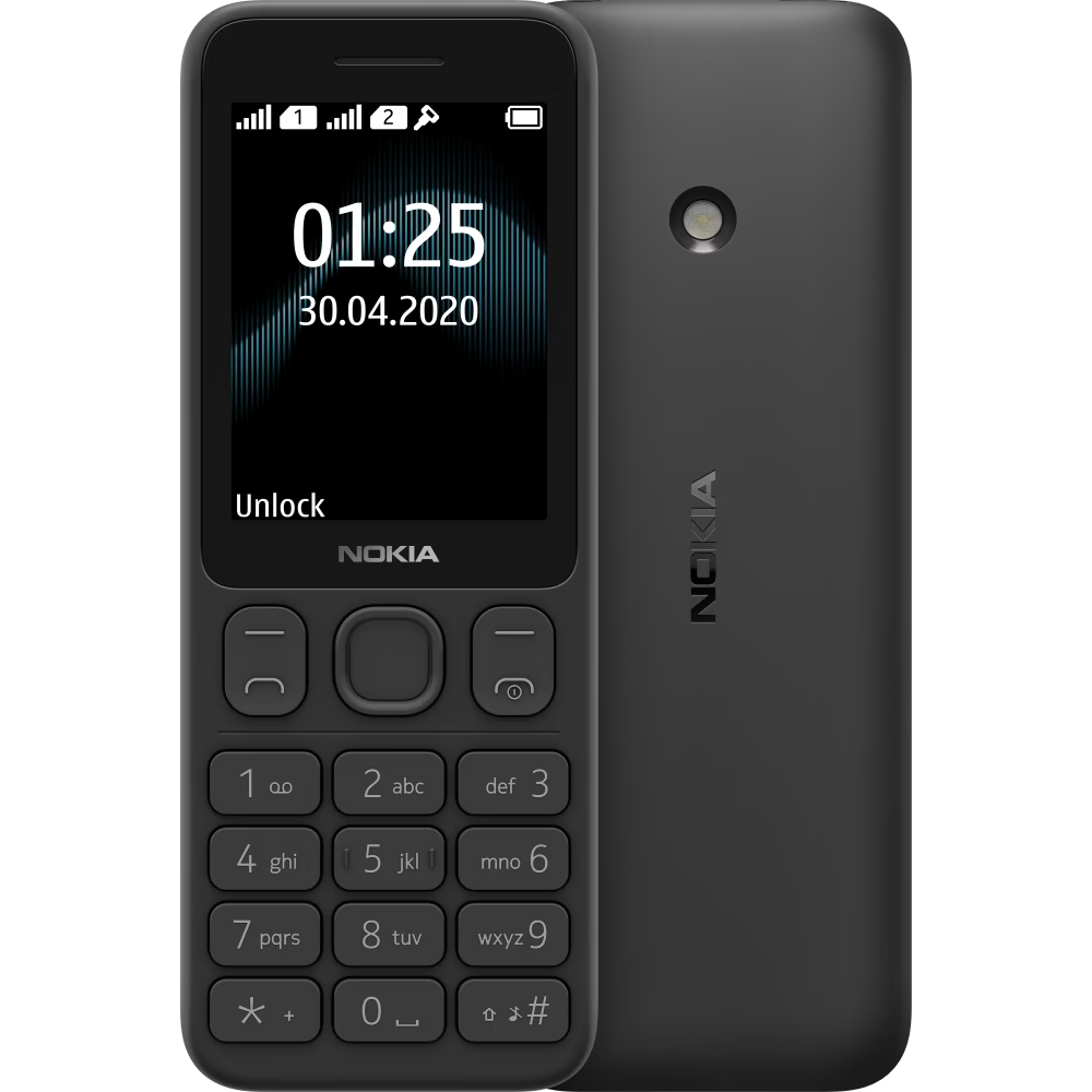 Кнопковий телефон Nokia 125 Dual Sim 2020 Black замовити у Вухо.Ком за  вигідною ціною