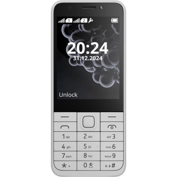 Кнопковий телефон Nokia 230 TA-1609 Dual Sim 2024 White