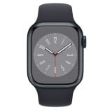 Смарт-годинник Apple Watch Series 8 GPS 45mm Midnight Aluminum Case with Midnight Sport Band S/M (MNUJ3)