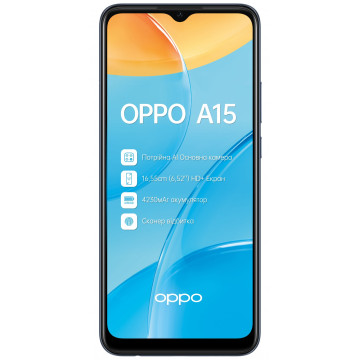 Смартфон OPPO A15 2021 2/32GB Black