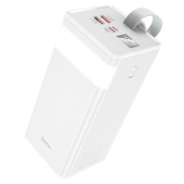 Повербанк Hoco J86A 50000mAh Powermaster PD20W, QC, LCD, Lamp White