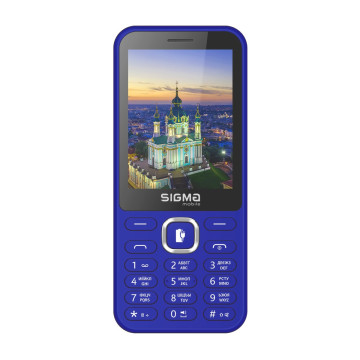 Кнопковий телефон Sigma mobile X-Style 31 Power Type-C Blue