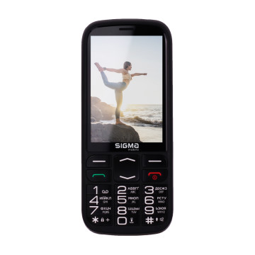 Кнопковий телефон Sigma mobile Comfort 50 Optima Black