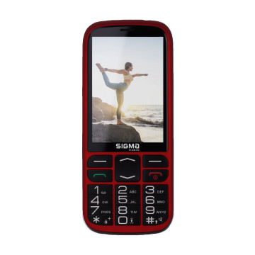 Кнопковий телефон Sigma mobile Comfort 50 Optima Red