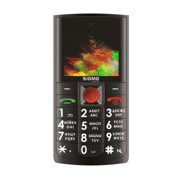 Кнопковий телефон Sigma mobile Comfort 50 Solo Black