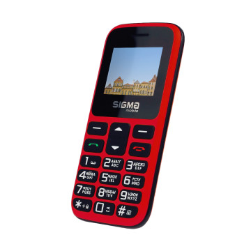 Кнопковий телефон Sigma mobile Comfort 50 HIT2020 Red
