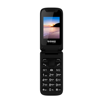 Кнопковий телефон Sigma mobile X-style 241 Snap Black