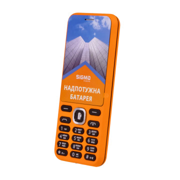Кнопковий телефон Sigma mobile X-Style 31 Power Orange