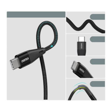 Дата кабель USB-C to USB-C 1.2m USB 2.0 60W Choetech (XCC-1003)