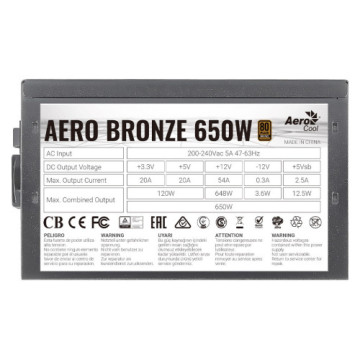 Блок живлення AeroCool 650W (ACPB-AR65AEC.11)