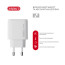 Зарядний пристрій Intaleo 65W GAN 2USB-C PD+USB-A QC 3.0 white (1283126559525)