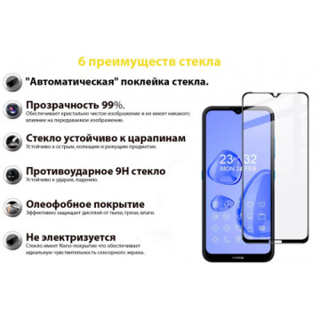 Скло захисне BeCover Nokia 1.4 Black (706902)