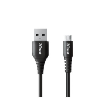 Дата кабель USB 2.0 AM to Micro 5P 1.0m NDURA black Trust (23567_TRUST)