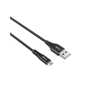 Дата кабель USB 2.0 AM to Micro 5P 1.0m NDURA black Trust (23567_TRUST)