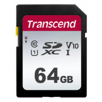 Карта пам'яті Transcend 64GB SDXC class 10 UHS-I U3 V10 (TS64GSDC300S)