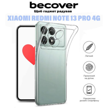 Чохол до мобільного телефона BeCover Xiaomi Redmi Note 13 Pro 4G Transparancy (710914)