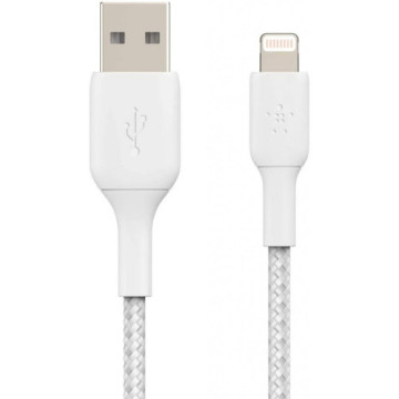 Дата кабель USB 2.0 AM to Lightning 1.0m white Belkin (CAA002BT1MWH)