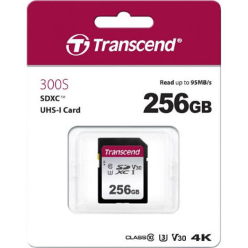 Карта пам'яті Transcend 256GB SDXC class 10 UHS-I (TS256GSDC300S)