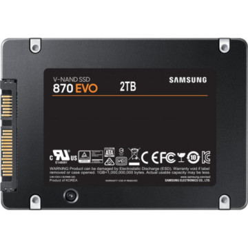 Накопичувач SSD 2.5" 2TB 870 EVO Samsung (MZ-77E2T0BW)