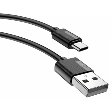 Дата кабель USB 2.0 AM to Type-C 2.0m Nets T-C801 Black T-Phox (T-C801(2) black)