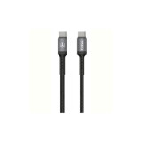 Дата кабель USB Type-C to Type-C 1.0m 3A Black\Gray T-Phox (T-CC833)