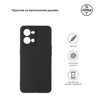 Чохол до мобільного телефона Armorstandart Matte Slim Fit OPPO Reno7 4G/F21 Pro 4G Black (ARM64615)