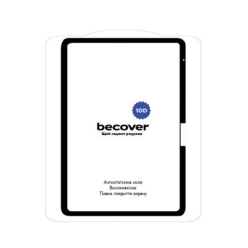 Скло захисне BeCover 10D Apple iPad Air 13" M2 2024 Black (711676)