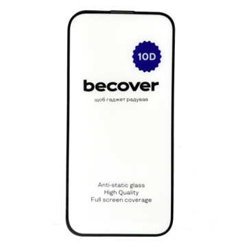 Скло захисне BeCover Apple iPhone 14 10D Black (711325)