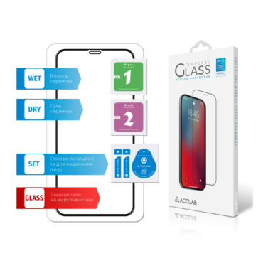 Скло захисне ACCLAB Full Glue ESD Apple Iphone X/XS/11 Pro (1283126532139)