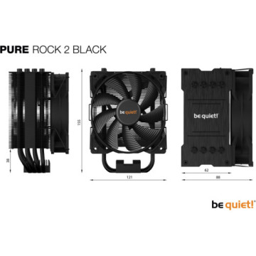 Кулер до процесора Be quiet! Pure Rock 2 Black (BK007)