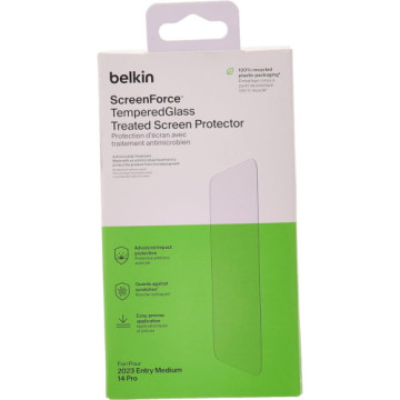 Скло захисне Belkin iPhone 15/14 Pro TemperedGlass (1 Pack) (OVA135ZZ)