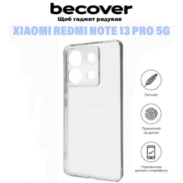 Чохол до мобільного телефона BeCover Xiaomi Redmi Note 13 Pro 5G Transparancy (710916)