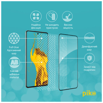 Скло захисне Piko Full Glue Samsung M53 5G (1283126524318)